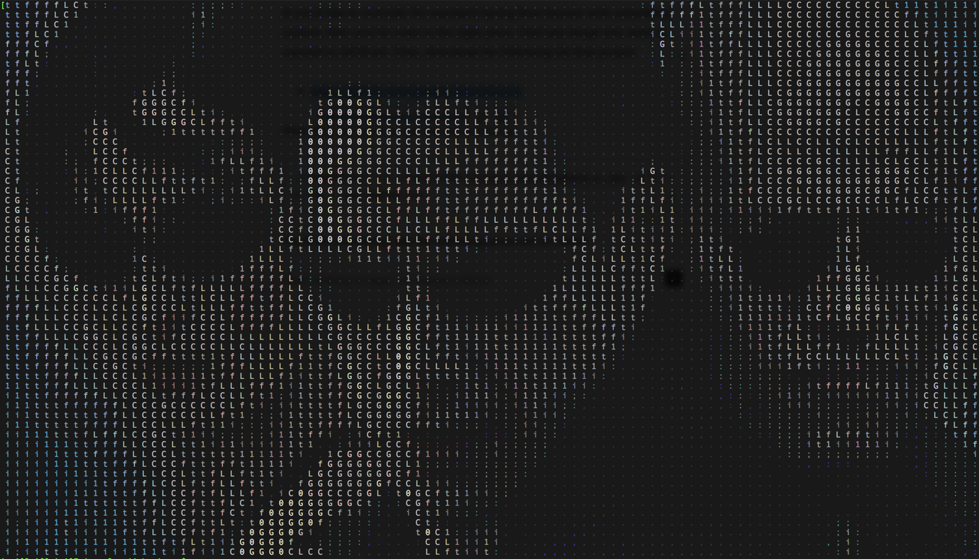 Matrix ASCII Art with Trinity, Neo and Morpheus